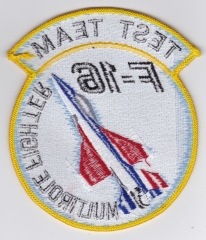 USAF Patch Test F 16 416 TS Test Sq Multirole Fighter Test Team