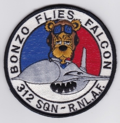 RNLAF Patch s Royal Netherlands Air Force 312 Squadron F 16 oab