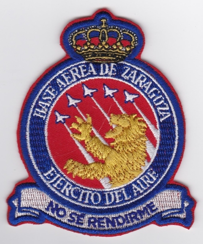 Spanish Patch Air Force Ejercito Del Aire Base Zaragoza Hornet