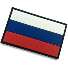 The Russian Federation FLAG Russia RUS FLAG 3D PVC PATCHES RUBBER HOOK PATCH