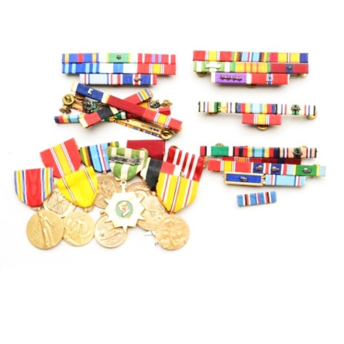 army award custom short ribbon metal military miniature medal