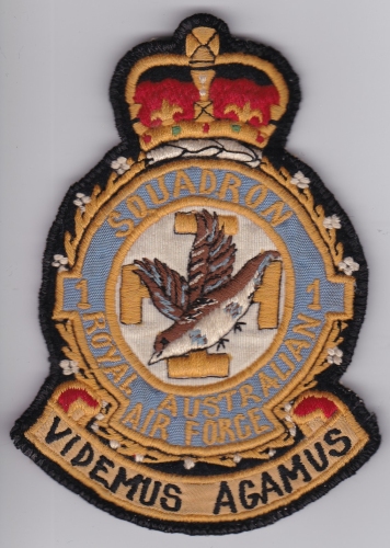 RAAF Patch Sqn Royal Australian Air Force 1 Squadron Crest 1950s