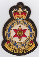 RAAF Patch Sqn Royal Australian Air Force 22 Squadron Crest