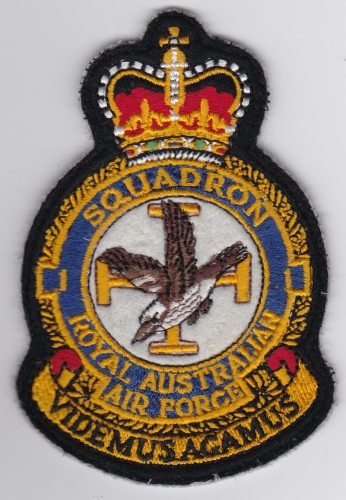 RAAF Patch Sqn Royal Australian Air Force 1 Squadron Crest 1980s