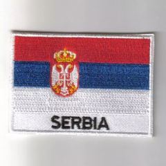 Serbia flag embroidered patches