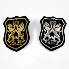 Lion Crown embroidered patch for college blazer pocket