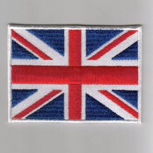 UK flag embroidered patches