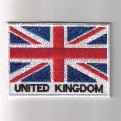 United Kingdom flag embroidered patches
