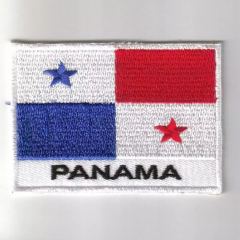 Panama flag embroidered patches