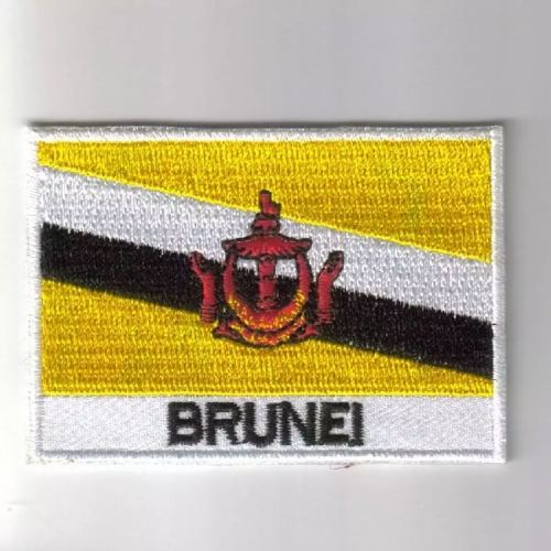 Brunei flag embroidered patches