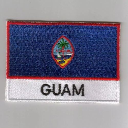 Guam flag embroidered patches
