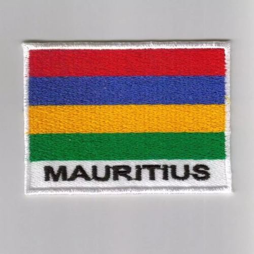 Mauritius flag embroidered patches