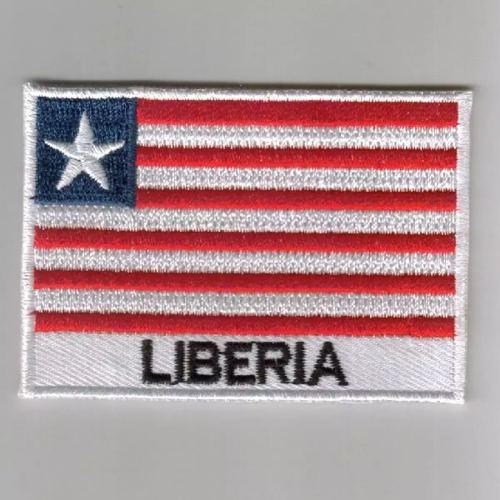 Liberia country flag embroidered patches