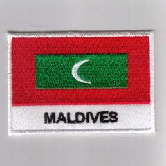Maldives flag embroidered patches