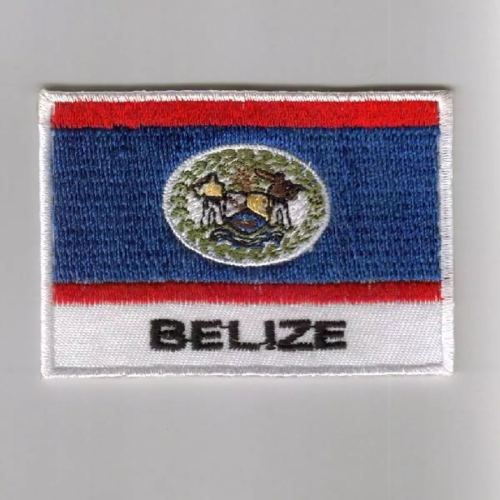 Belize flag embroidered patches