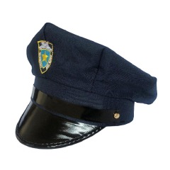 High Quality Police officer Cap Black Peak Cap