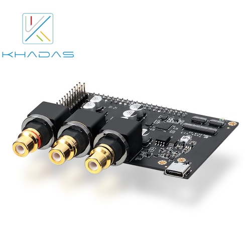 Khadas Tone Board and case ES9038Q2M USB DAC Hi-Res Audio Development Board with XMOS XU208-128-QF48