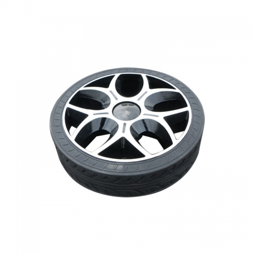 180mm solid rubber bearing wheel driving wheel intelligent car wheel driving tire unmanned vehicle AGV