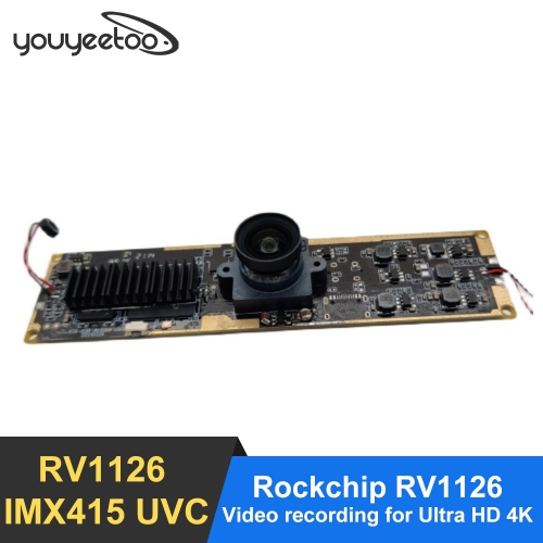 Smartfly Rockchip RV1126 USB-камера с искусственным интеллектом Четырехъядерный 32-битный сенсор A7 IMX415 Ultra HD 4K Video Поддержка Windows/Android