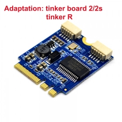 M.2 KEY A+E expansion dual port usb2.0 expansion card M2 WIFI to dual USB Compatible with tinker board 2/2s and tinker R