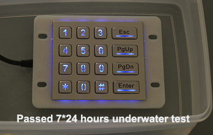 Paso de teclado numérico de metal DAVO MÁS ALTA RESISTENCIA AL AGUA IP68