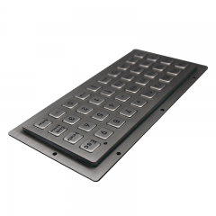 DAVO 40 schlüssel Hinten Panel Mount Numerische Tastatur Edelstahl Industrie Metall tastatur Mit Hintergrundbeleuchtung