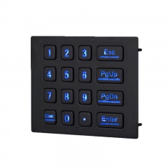 Mini USB Wired 16 keys door access control digital metal numeric backlight keypad