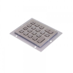 18 Keys IP65 Compact Vandal Proof Stainless Steel Industrial Numeric Keypad