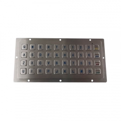 DAVO 40 touches monture du panneau arrière clavier numérique en acier inoxydable clavier en métal industriel avec rétro-éclairage