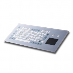 IP66 Wasserdichte Industrie Metall Medizinische Grade Flache Tasten Membran Tastatur Mit Touchpad