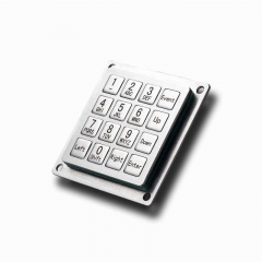 16 llaves PS2 USB Kiosk iluminado Keypads IP68 impermeable Metal acero inoxidable retroiluminado numérico teclado