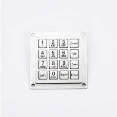 IP65 Waterproof Access control ATM Terminal Vending Machine 4X4 Stainless Steel Industrial Numeric Metal Keypad