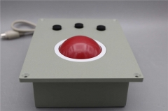 Dispositivo señalador industrial rugoso del Trackball del soporte 60m m del panel con 3 botones del ratón