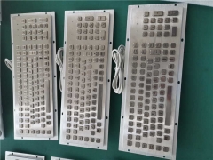 Industrial Metal Kiosk Full Size Keyboard with Numeric Keypad