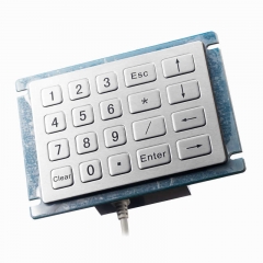 4*5 20 keys waterproof IP65 Industrial Metal keypads stainless steel keypads for kiosk