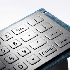 4*5 20 keys waterproof IP65 Industrial Metal keypads stainless steel keypads for kiosk