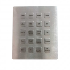 12 Key Industrial Stainless Steel Metal Keypad