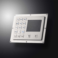 Teclado industrial del metal de las llaves de la prenda impermeable IP65 15 con el panel táctil para la caja de control de la Ex-prueba de la mina