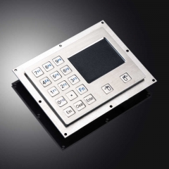 Teclado industrial del metal de las llaves de la prenda impermeable IP65 15 con el panel táctil para la caja de control de la Ex-prueba de la mina