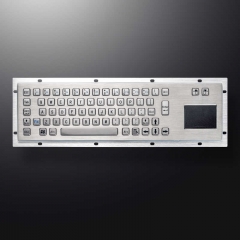 Panneau de montage étanche IP65 Kiosque robuste filaire USB PS2 Clavier industriel en métal avec pavé tactile