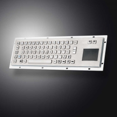 El quiosco rugoso de la prenda impermeable IP65 del soporte del panel ató con alambre el teclado industrial del metal del USB PS2 con el panel táctil