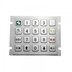 4*4 teclas impermeables IP65 teclados de metal teclados de acero inoxidable para quiosco