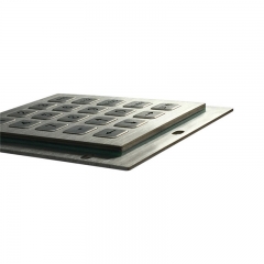 20 Keys IP65 Ruggedized Desktop Metal Keypad For Highway Toll Station