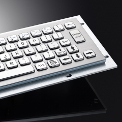 Mini 65 key Industrial Computer Waterproof Stainless Steel Metal keyboard