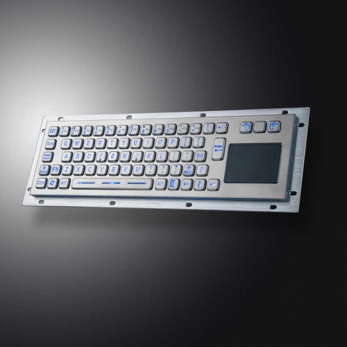 Metal Industrial Touchpad illuminated Keyboards Brushed Stainless Steel Backlit Keyboard For Kiosks Bank Medical CNC Machine