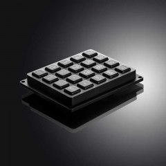 Customized Layout Black Metal Keypad With 20 Keys