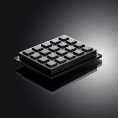 Teclado de metal negro de diseño personalizado con 20 teclas