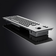 Black Metal PC Keypad Terminal keyboard Vandal Proof Rugged Panel Mount Stainless Steel Keyboard For Self Service Kiosk