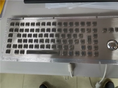 Metallmedizinische Tastatur mit 103 Schlüssel-Trackball-industrieller Tastatur spanisch-russische Tastatur für Selbstservice-Kiosk