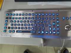 106 keys Industrial Backlight keyboard with Trackball mouse